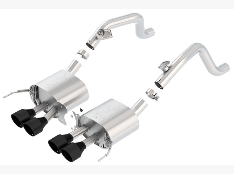 Borla 11869CB Axle-Back Exhaust System ATAK with Black Coated Tips for 2014-2019 Chevrolet Corvette Stingray