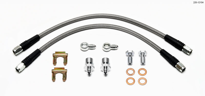 Wilwood Flexline Kit D52 Caliper 14in w/ Banjo 10mm -3/8-24 Chassis - #220-12104