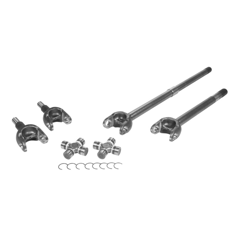 Yukon Gear & Axle YA W24172 For 18-19 Jeep Wrangler Front 4340 Chromoly Axle Kit Dana 44 32 Spline with 1350 (7166) Joints