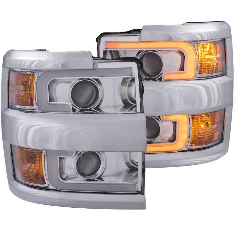 ANZO 2015-2019 Chevrolet Silverado 2500 HD LED Projector Headlights