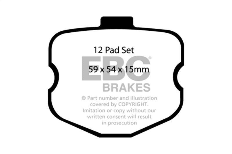 EBC 06-08 Chevrolet Corvette (C6) 7.0 (Z06) Redstuff Front Brake Pads DP31771C