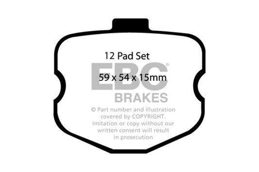 EBC 06-08 Chevrolet Corvette (C6) 7.0 (Z06) Redstuff Front Brake Pads DP31771C