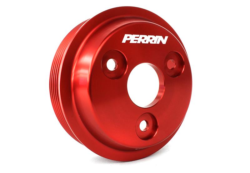 PERRIN 15-21 Subaru WRX / 18-20 Crosstrek / 14-18 FXT Lightweight Water Pump Pulley - Red