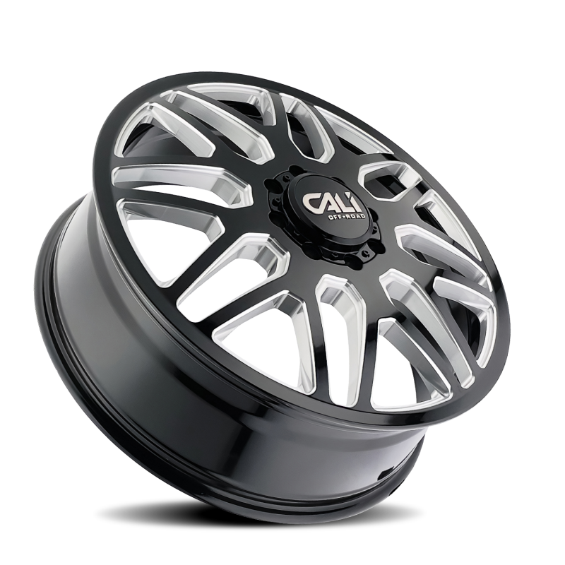 Cali Off-Road Invader Dually Rear 22x8.25 8x200 -192mm Gloss Black Milled Wheel 9115D-22877BMR192