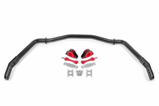 BMR 2005-2014 Ford Mustang Front Hollow 38mm Sway Bar Kit with Bushings - Hammertone Black