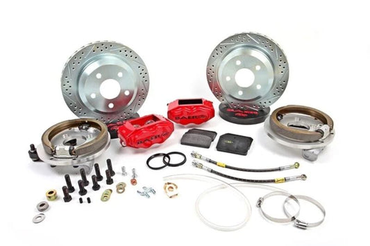 Baer Brakes Ford 8.8in C-Clip Rear Ends 12in SS4 Rear SDZ Brake Kit - Silver — Fits Ford 8.8" C-Clip Rear Ends w/SN95 3.25" Axle Standoff