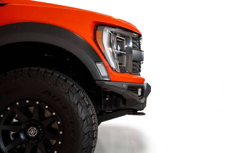 Addictive Desert Designs for 2021+ Ford Raptor Bomber Front Bumper w/ 3 Baja Designs LP6 Light Mounts