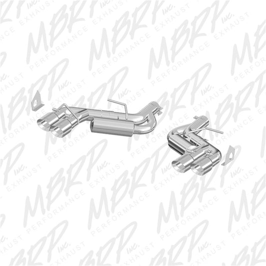 MBRP Camaro V8 6spd 3in Race Dual Axle Back w/ 4.5in Quad Dual-Wall