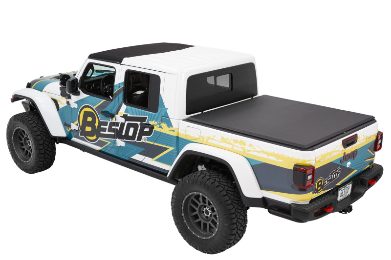 Bestop Roll Soft Tonneau - 20-26 Jeep Gladiator For 5 Ft. Bed EZ-Roll (Black Diamond)