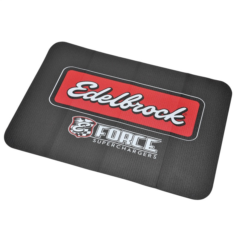 Edelbrock 2324 Fender Cover PVC Foam Non-Slip 34 x 22 in with Logo