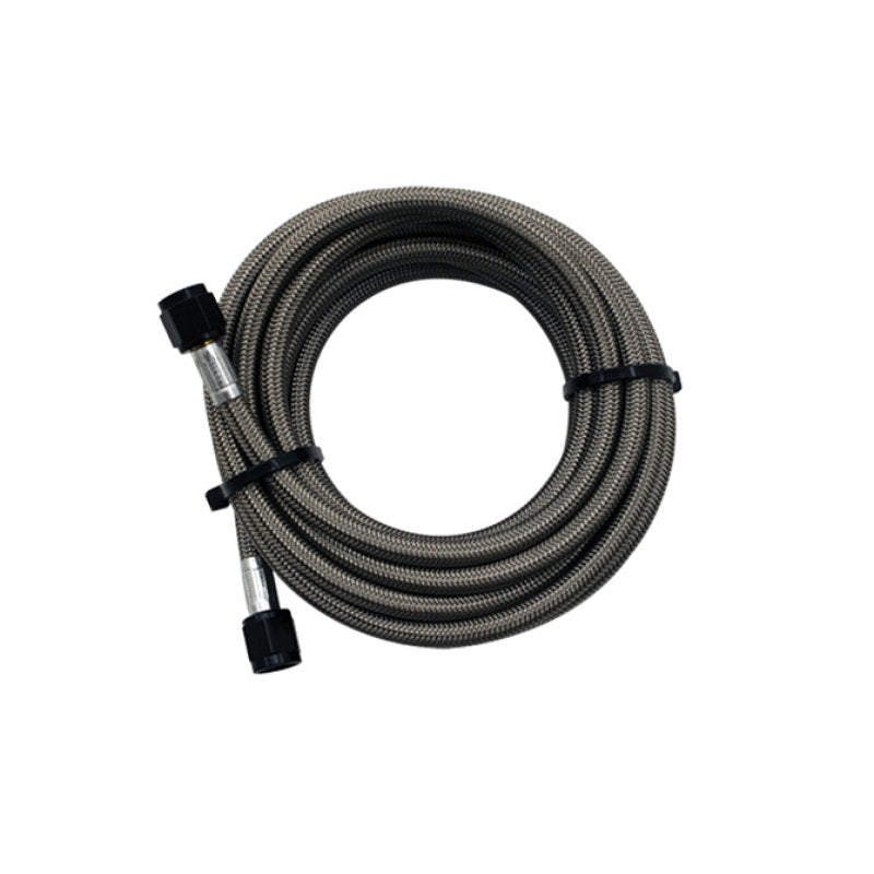 Snow Performance SNO-815-BRD 15ft SS Braided Line Black w/4AN Fitting NX Version