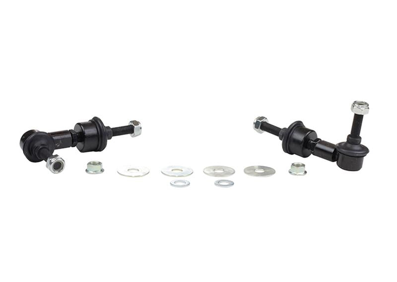 Whiteline KLC157 Rear Sway Bar Link Kit Heavy Duty Adjustable Steel Ball for 2004-2013 Mazda 3, 2004-2013 Volvo C70, 2004-2012 Volvo S40 and More