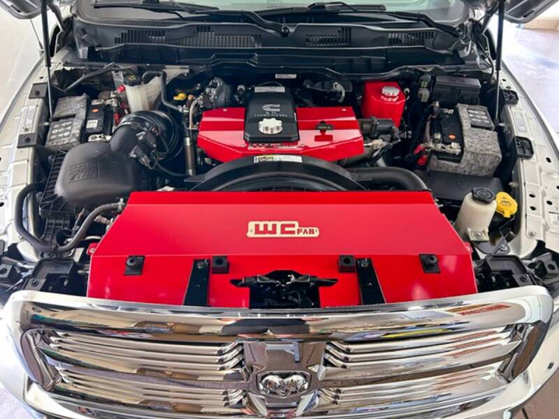 Wehrli Custom Fabrication WCF100546-GB Fabricated Aluminum Radiator Cover Gloss Black for 2013-2018 Ram 2500 / 3500 Cummins