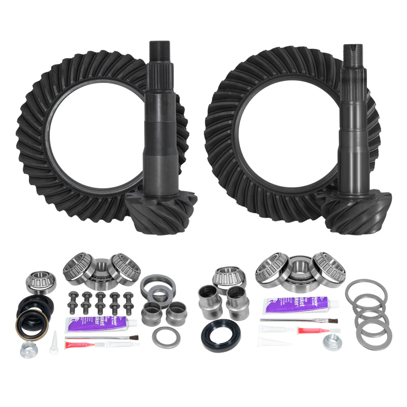 Yukon Gear & Axle YGKT005-456-4 Ring & Pinion Gear Kit Front & Rear for Toyota 8.4/8IFS Diff (with o Factory Locker) 4.56 Ratio
