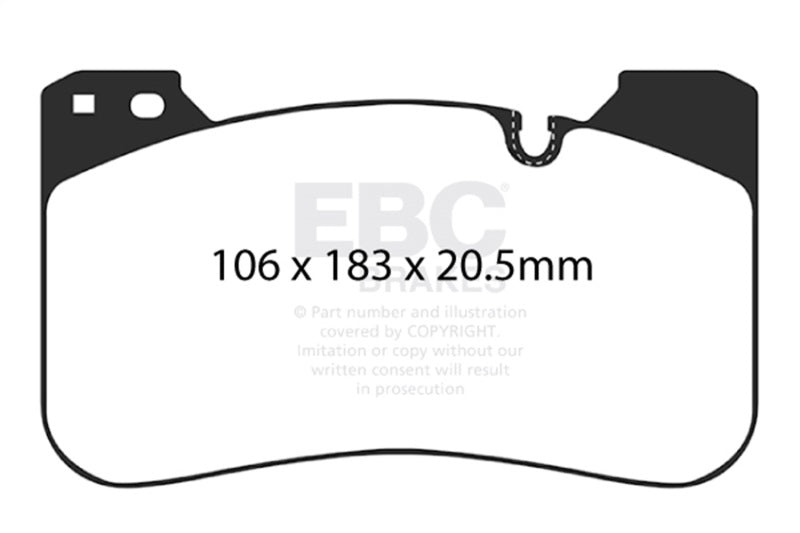 EBC Racing 2018+ BMW M5 (F90) RP-X Front Brake Pads DP82331RPX