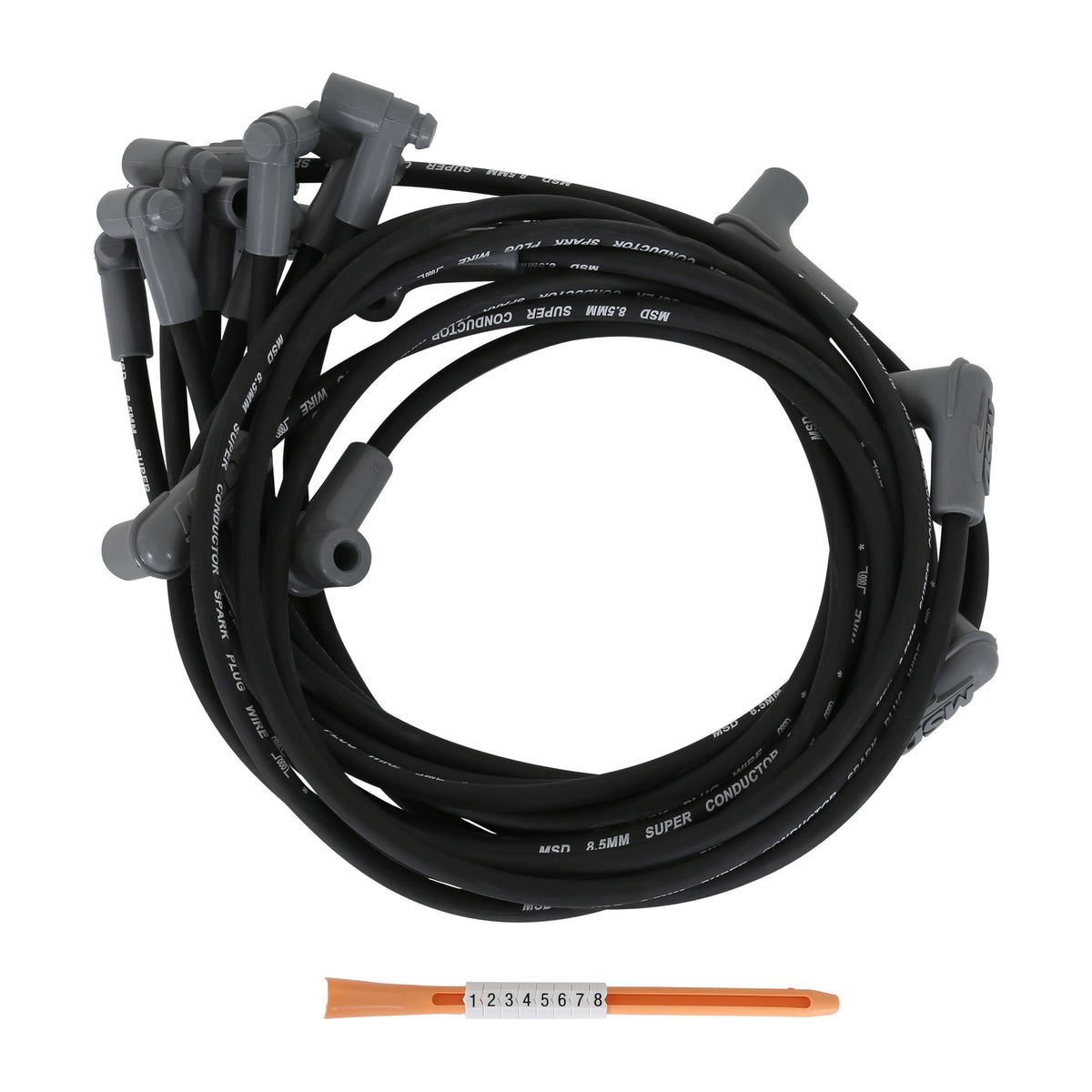 MSD 31763 Black Super Conductor for Corvette, 305, 350 HEI