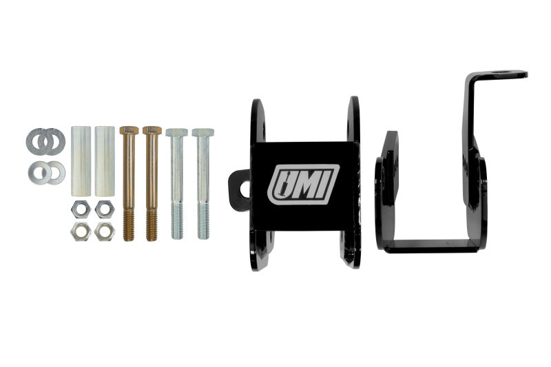 UMI Performance 2012-B Lower Control Arm Relocation Brackets Bolt-In Black