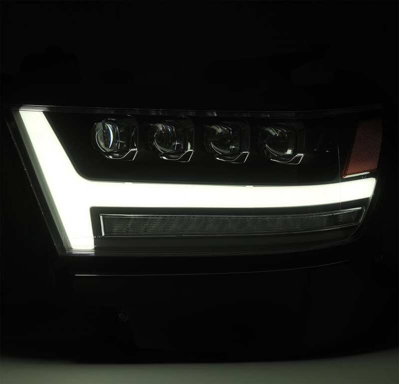 AlphaRex 880516 19-20 Ram 1500 HD NOVA LED Projector Headlights Plank Style Gloss Black w/Activation Lght/Sequential Signal/DRL
