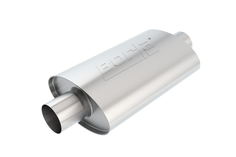 Borla 40941 XR-1 Racing Sportsman 2 1/2 inch Outlet / 2 1/2 inch Inlet 12in Case Oval Muffler - #40941