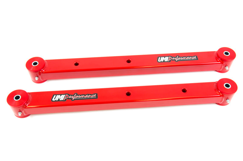 UMI Performance 4024-R Rear Lower Control Arms Boxed Red for 1964-1972 GM A-Body