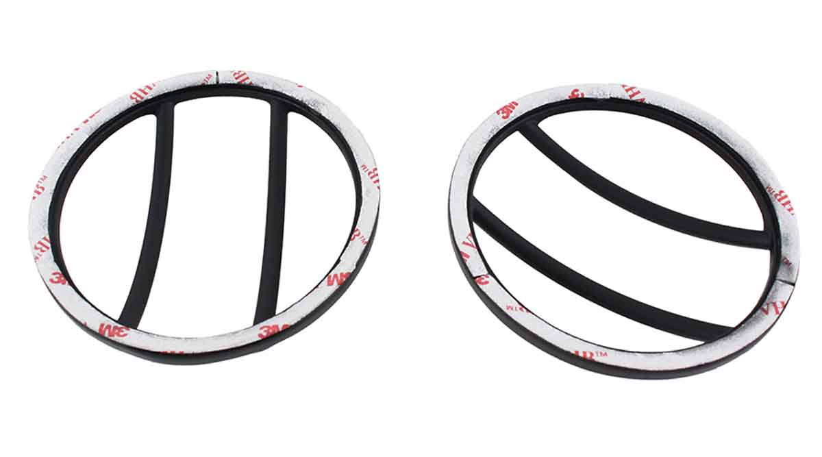 Kentrol 50008 Side Marker Covers Pair for 2007-2018 Jeep Wrangler JK - Powdercoat Black