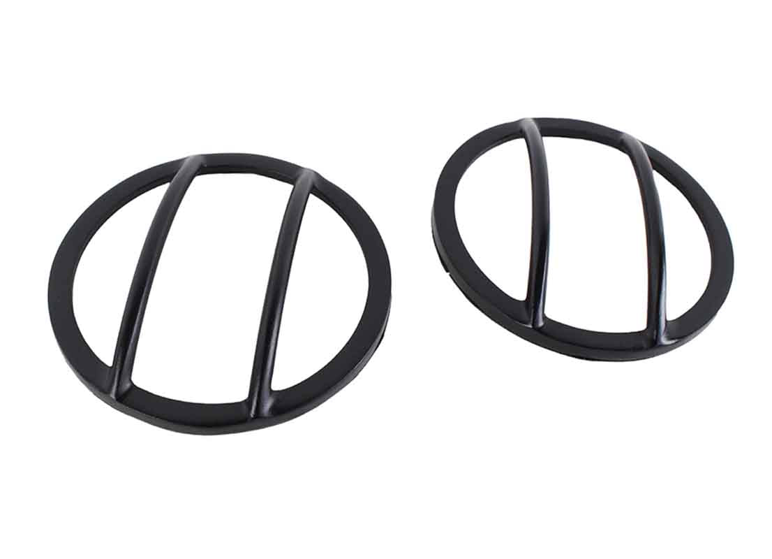 Kentrol 50009 Front Marker Covers Pair for 2007-2018 Jeep Wrangler JK - Powdercoat Black