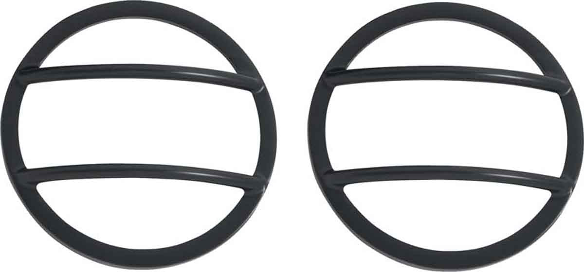 Kentrol 50014 Fog Light Covers Pair for 2007-2018 Jeep Wrangler JK - Powdercoat Black