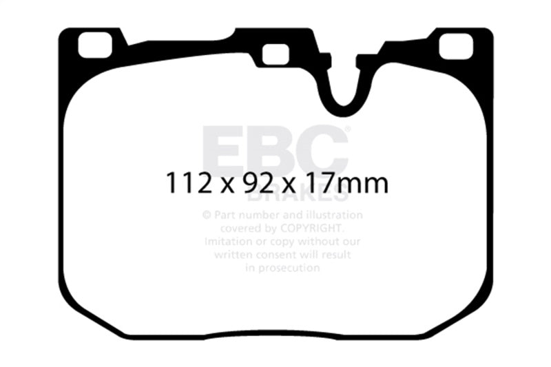 EBC Racing 12-19 BMW 1 Series (F20) RP-1 Race Front Brake Pads DP82130RP1
