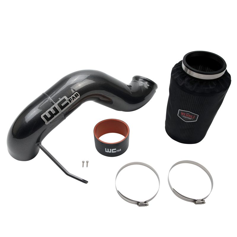 Wehrli Custom Fabrication WCF100346-GB 4in Intake Kit Gloss Black for 2003-2007 Dodge Ram 2500 / 3500 5.9L Cummins