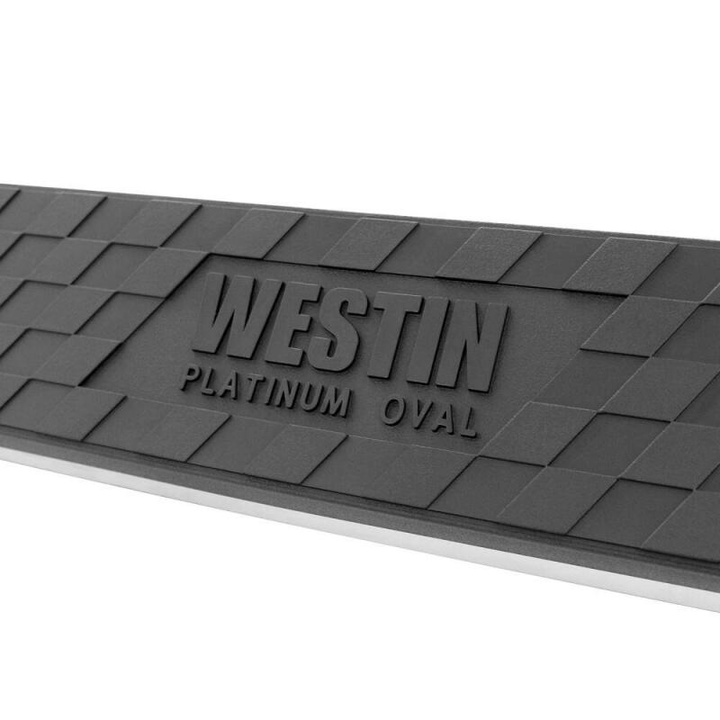 Westin 21-3545 Platinum 4 Oval Nerf Step Bars for 2009-2026 Dodge/Ram 1500 Regular Cab Black