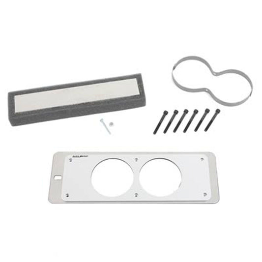 AutoMeter 50105 Silver 2-5/8in Dual Gauge Cage for 1987-1993 Ford Mustang