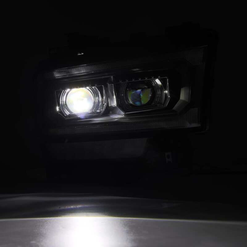 AlphaRex 880550 19-21 Ram 2500 LUXX LED Projector Headlights Plank Style Black w/Activation Light/Sequential Signal/DRL