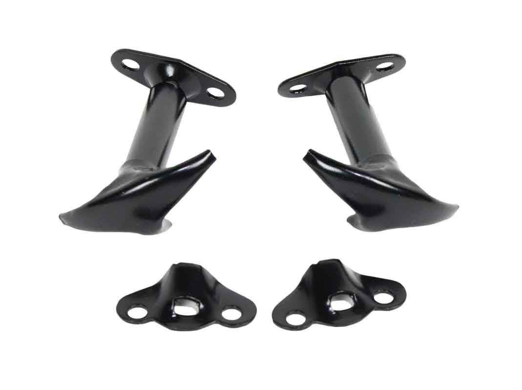 Kentrol 50401 Hood Catch Pair for 1955-1995 Jeep CJ Wrangler YJ - Powdercoat Black