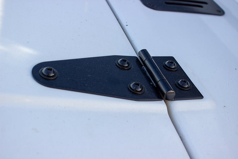 Kentrol 50402 Hood Hinge Pair for 1976-1995 Jeep CJ Wrangler YJ - Powdercoat Black