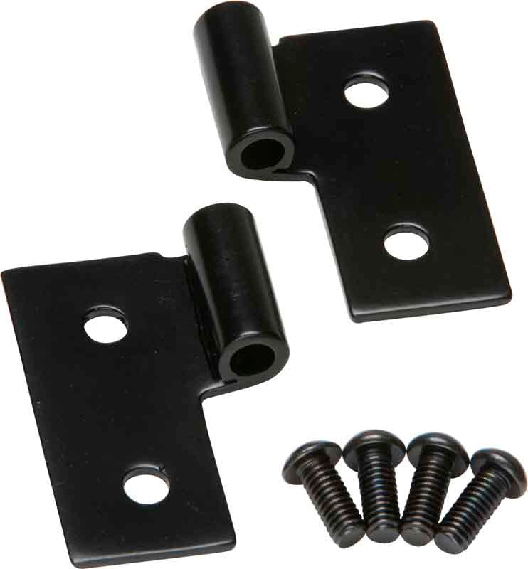Kentrol 50407 Lower Door Hinge Pair for 1976-2006 Jeep CJ Wrangler YJ TJ LJ - Powdercoat Black