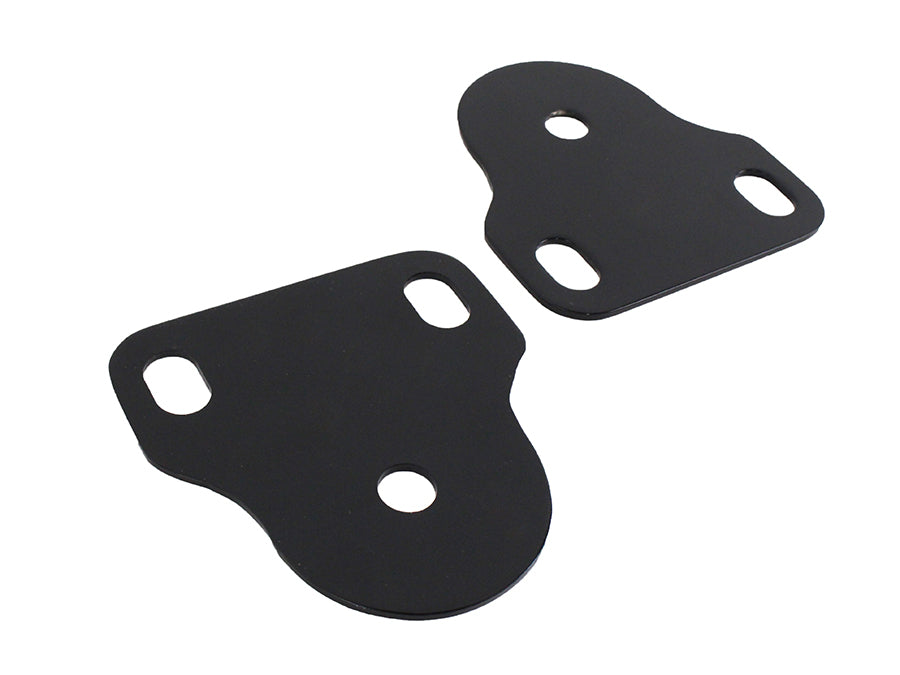Kentrol 50408 Interior Windshield Brackets Pair for 1976-1995 Jeep CJ Wrangler YJ - Powdercoat Black