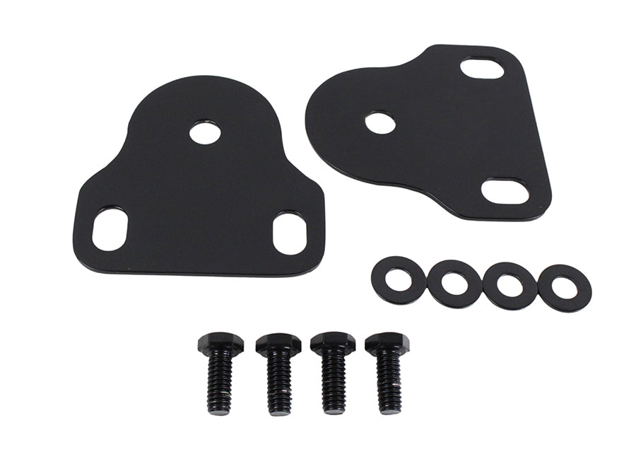 Kentrol 50408 Interior Windshield Brackets Pair for 1976-1995 Jeep CJ Wrangler YJ - Powdercoat Black