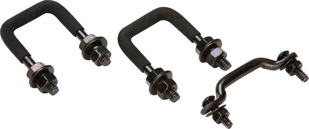 Kentrol 50411 Windshield Tie Down Kit for 1955-1995 Jeep CJ Wrangler YJ - Powdercoat Black