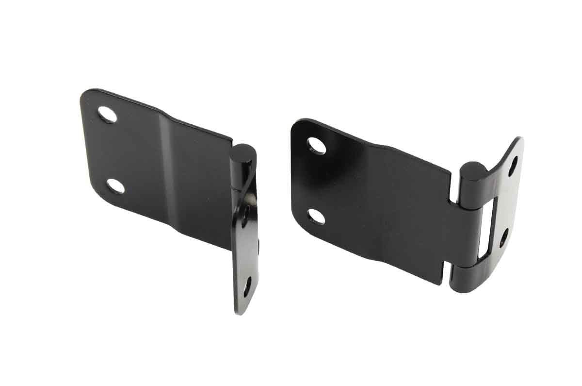 Kentrol 50419 Tailgate Hinge Pair for 1976-1986 Jeep CJ7 CJ8 - Powdercoat Black