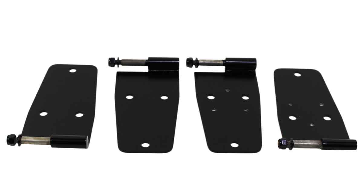 Kentrol 50420 Hardtop Door Hinge Set 4 Piece for 1976-1993 Jeep CJ Wrangler YJ - Powdercoat Black