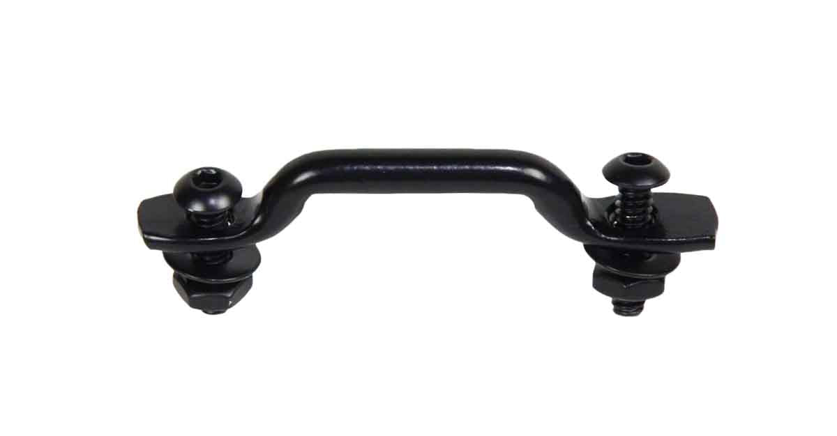 Kentrol 50725 Door Strap Kit Stainless for 1976-1995 Jeep CJ Wrangler YJ - Powdercoat Black