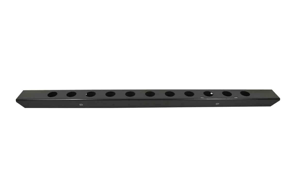 Kentrol 50429 54in Front Bumper with License Plate Holes for 1955-1986 Jeep CJ5 CJ7 CJ8 - Powdercoat Black