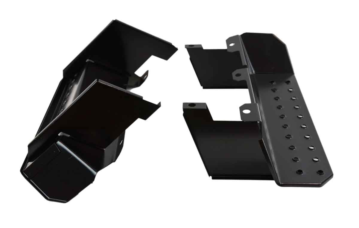 Kentrol 50432 Side Steps Pair for 1976-1995 Jeep CJ Wrangler YJ - Powdercoat Black