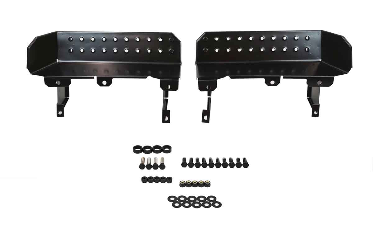 Kentrol 50432 Side Steps Pair for 1976-1995 Jeep CJ Wrangler YJ - Powdercoat Black