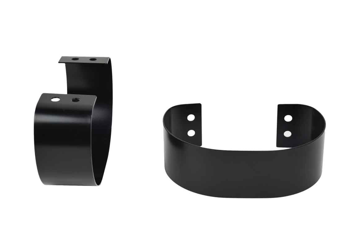 Kentrol 50438 Bumperettes Pair for 1976-1995 Jeep CJ Wrangler YJ - Powdercoat Black
