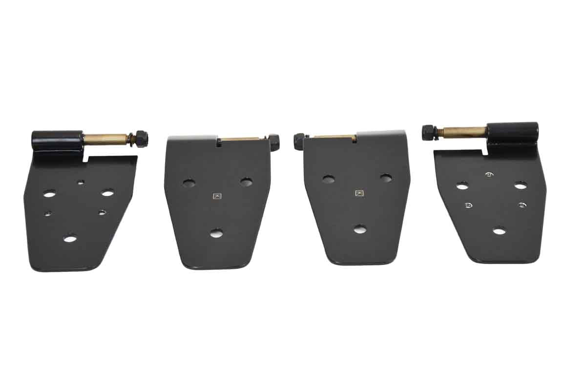 Kentrol 50441 Half Door Hinge Set 4 Piece for 1987-1995 Jeep Wrangler YJ - Powdercoat Black