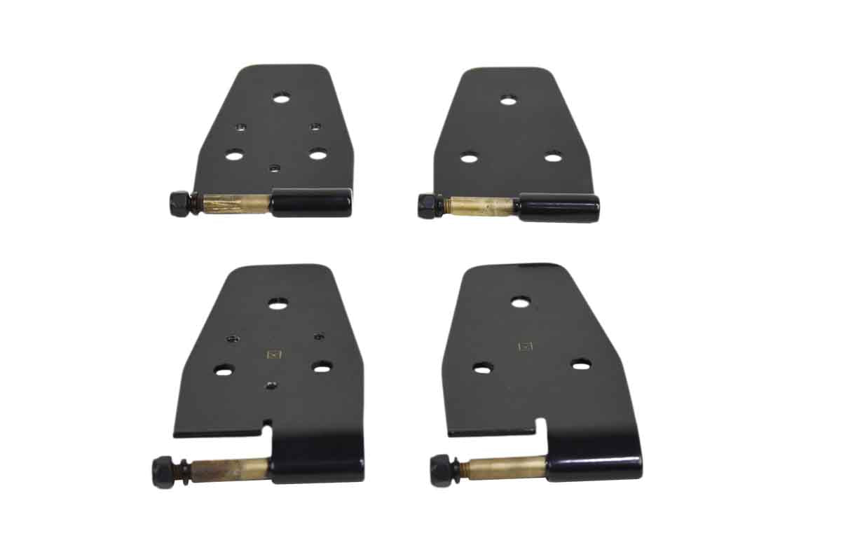 Kentrol 50441 Half Door Hinge Set 4 Piece for 1987-1995 Jeep Wrangler YJ - Powdercoat Black