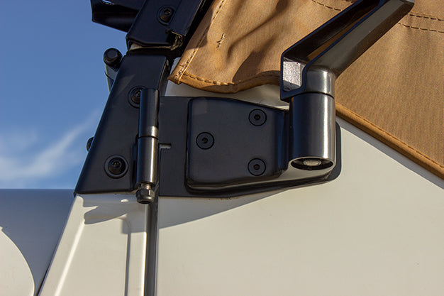 Kentrol 50441 Half Door Hinge Set 4 Piece for 1987-1995 Jeep Wrangler YJ - Powdercoat Black