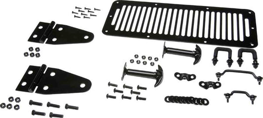 Kentrol 50470 Hood Kit for 1978-1995 Jeep CJ Wrangler YJ - Powdercoat Black
