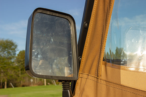 Kentrol 50475 Side Mirror Kit Pair for 1988-2006 Jeep Wrangler YJ TJ LJ - Powdercoat Black